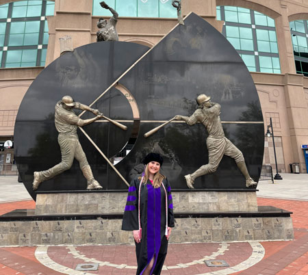 Law School graduation photo at Sox Park